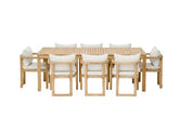 Siena 8-Seater Acacia Wood Dining Set
