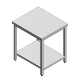Durable Stainless Steel Commercial Kitchen Table with Adjustable Shelf