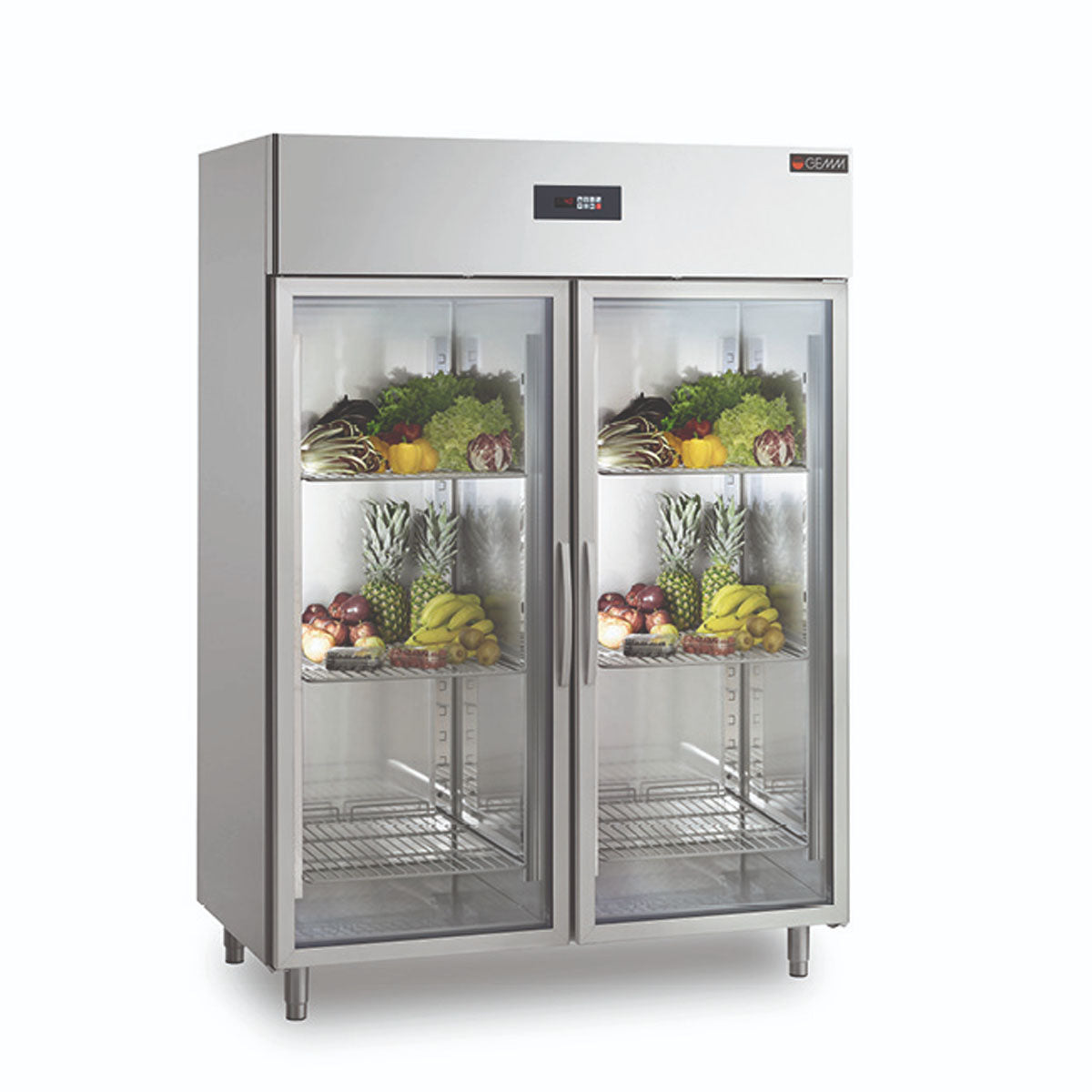ROYAL KITCHEN upright chiller by GEMM Italy 2 GLASS DOOR KGPV/02 image 0