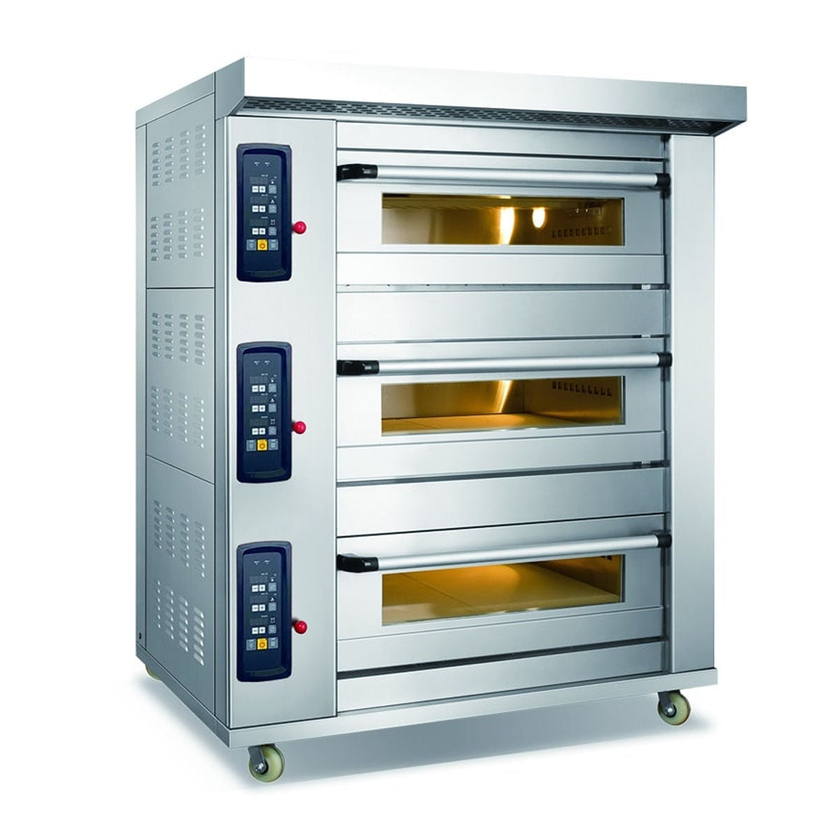 Electric Lamp Oven 3 Deck 6 Tries BIG GLASS DOOR- WFF-3-60 DH JMC-3-60DH image 0