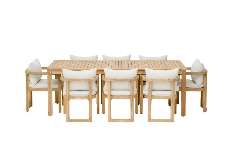 Siena 8-Seater Acacia Wood Dining Set
