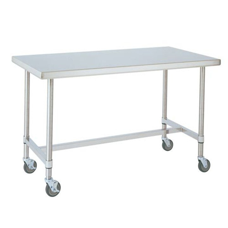 WORK TABLE Open 120X65X85 Flat top on Wheels - WTO120FW image 0