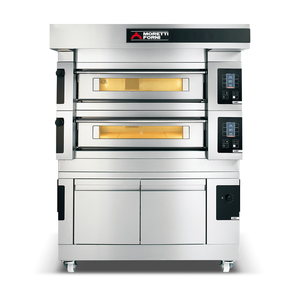 PIZZA AND BAKERY DECK OVEN ELECTRIC + STEAMER + PROOFER MORETTI FORNI - S100E + S100L80 STEAM image 0