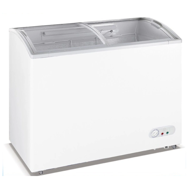 WD-330Y Chest Freezer Curved Glass image 0