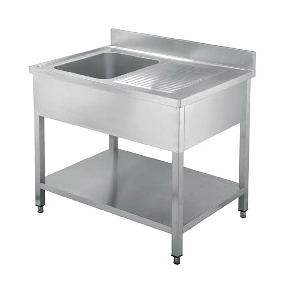 EUROPE STYLE SINGLE SINK WITH RIGHT BOARD - DXSCL 120 image 0