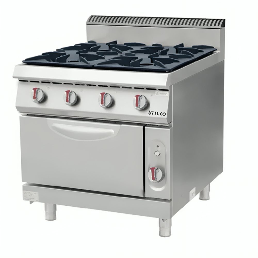 GAS COOKER (4 GAS RANGE ON GAS OVEN) E-RQB-900