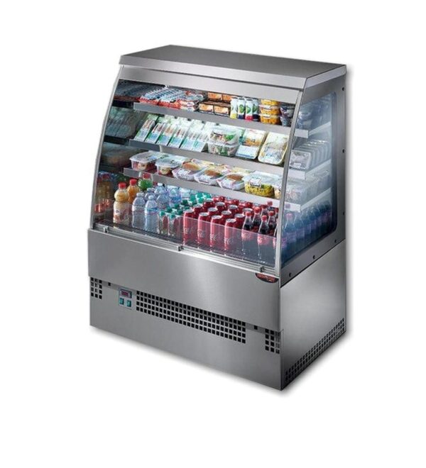 EVO INOX Self-Service Refrigerated Display - 90cm Width, Ideal for Dairy & Cold Cuts