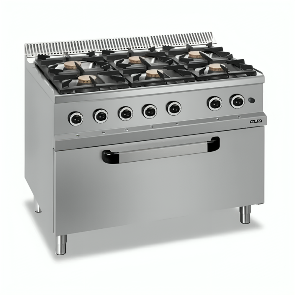 Gas cooker 6 Burner with Gas Oven – MG7G6F77MXL