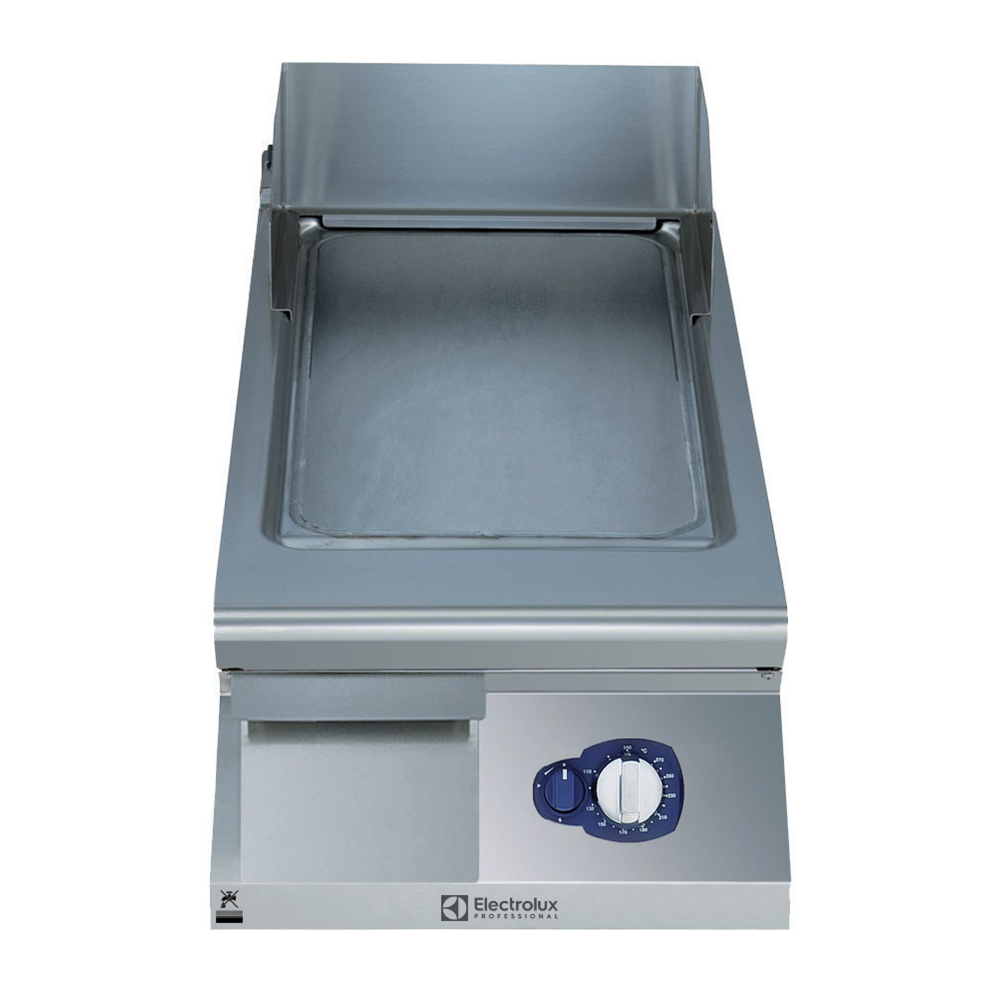 ELECTROLUX GRILL GAS FRYTOP SMOOTH HORIZONTAL PLATE 400 MM-BRUSHED CHROME - E9IINAAOMCA image 0