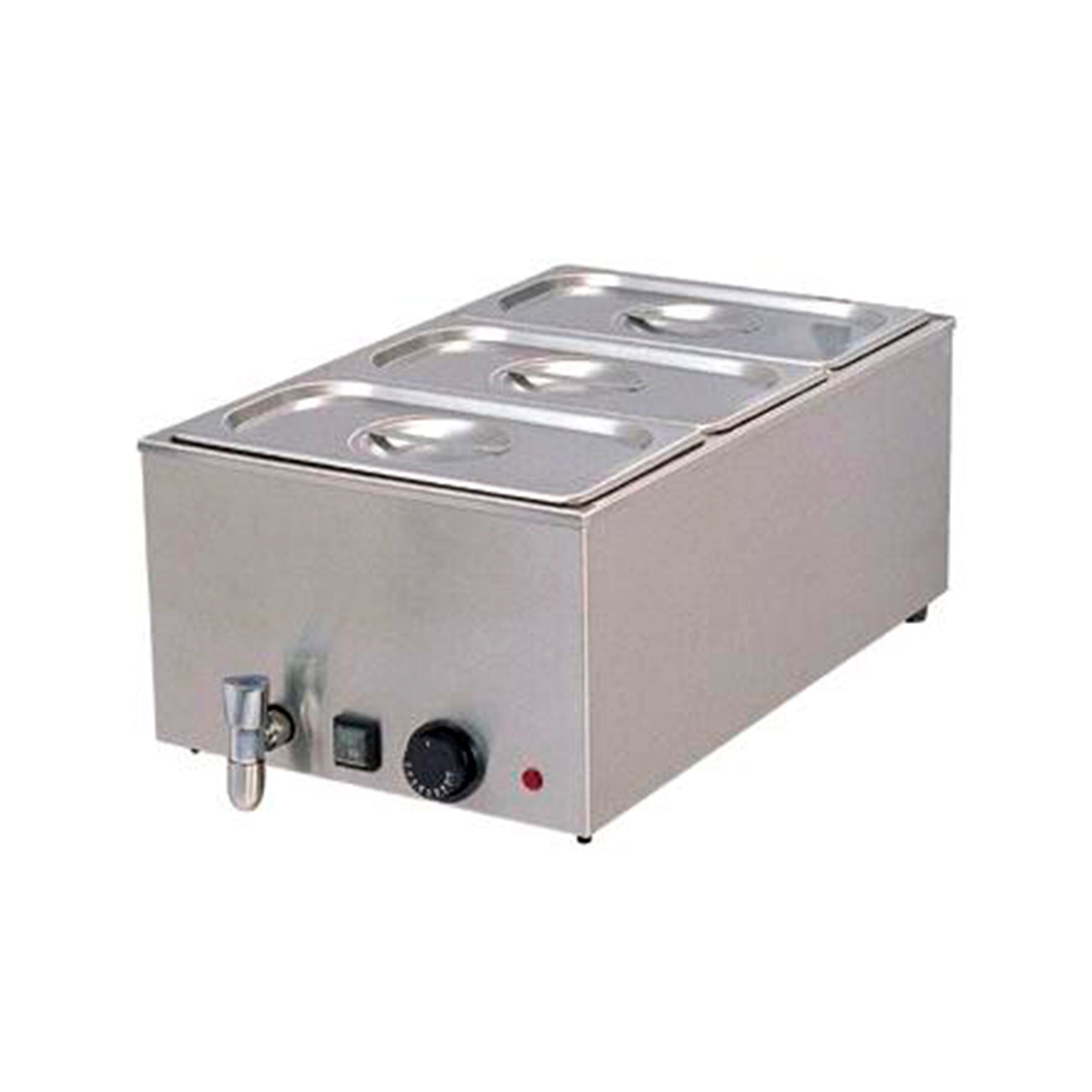 BAIN MARIE 590X360X240 WITH DRAIN-8710-1/3 image 0