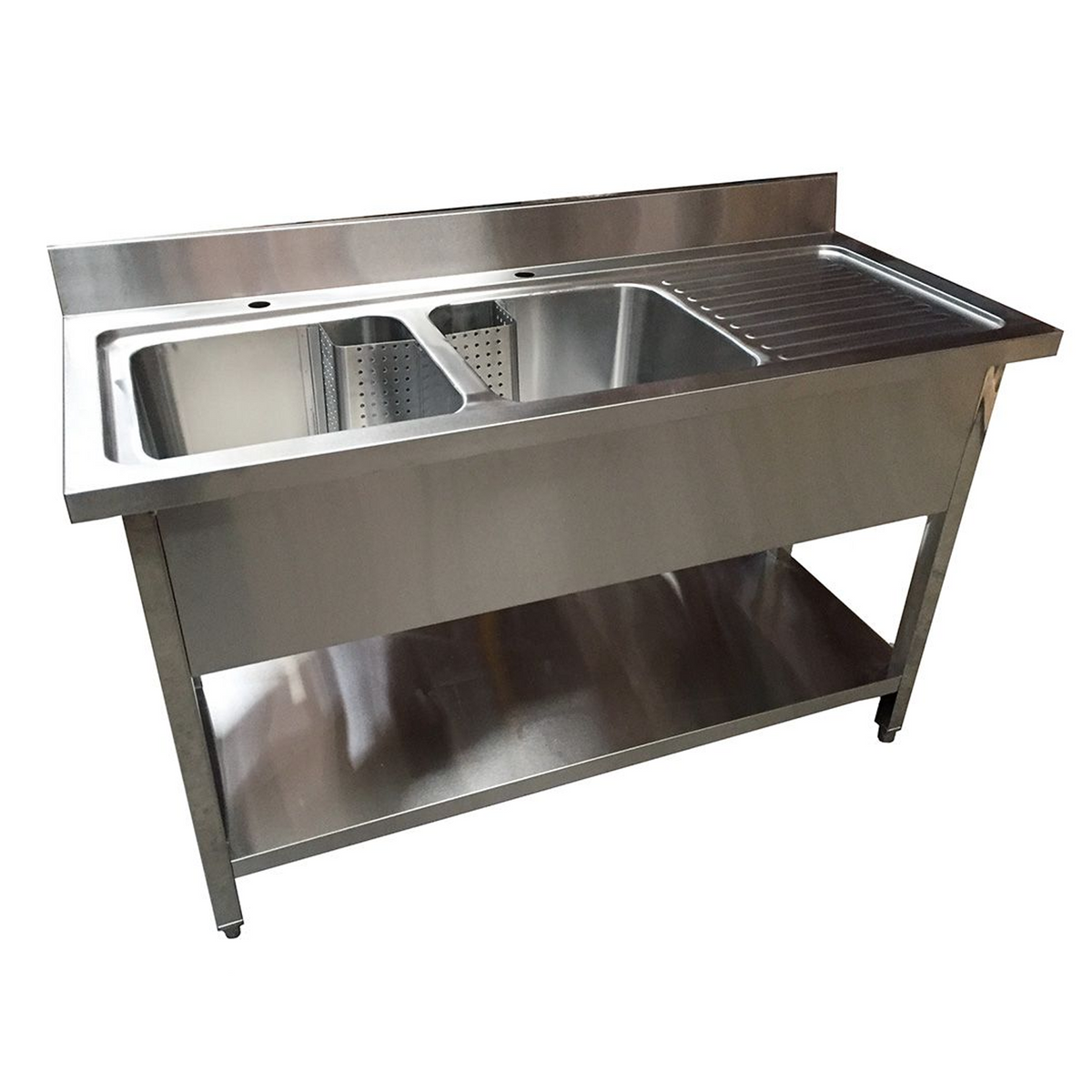 Sink on Stand 160X60X90 Right Bowls 2 - SOS16060RB2 image 0