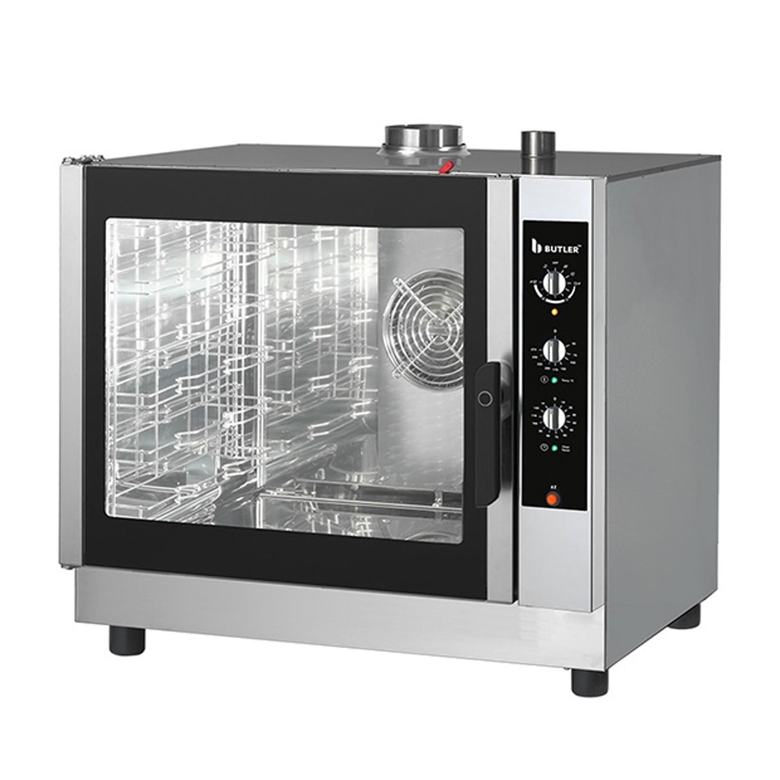 NG-SP-007G-Gas Convection Oven ALPHALUX with STEAM 7 tray or7 GN 1/1 PROGRAMMABLE image 0