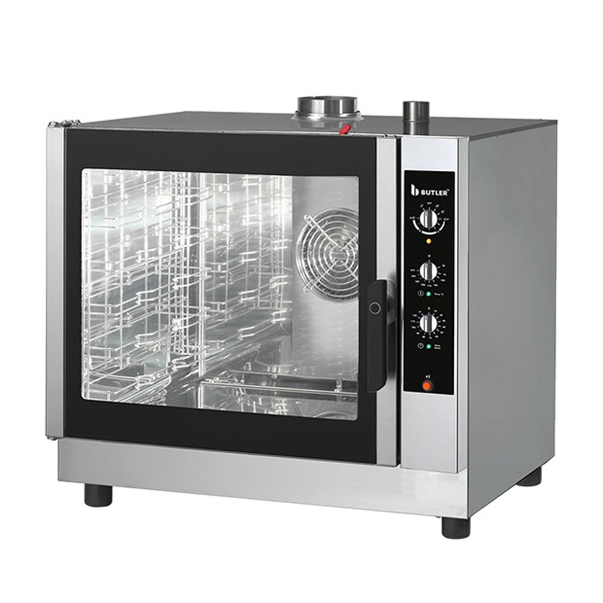 NG-SP-007G-Gas Convection Oven ALPHALUX with STEAM 7 tray or7 GN 1/1 PROGRAMMABLE image 0