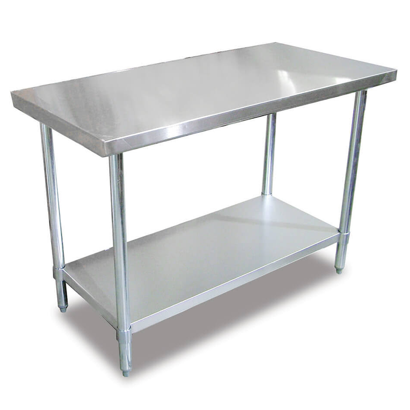 WORK TABLE 2 Under Shelf 140X70X85 Flat Top - WT2U140F image 0