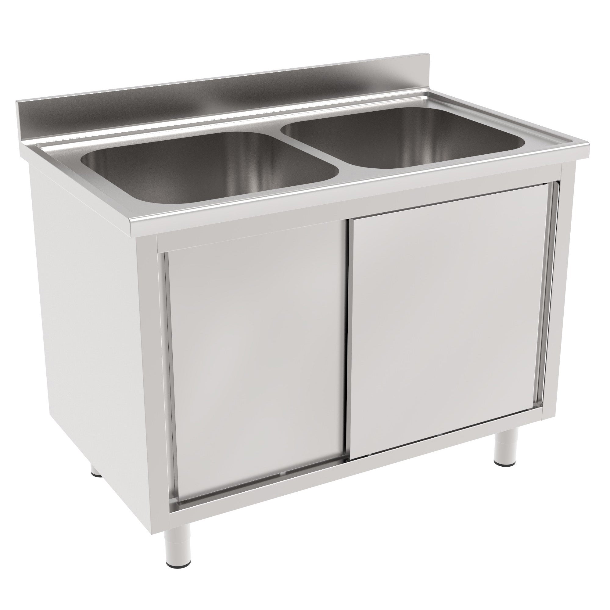 SINK ON CABINET 150X70X90 Middle Bowls2 - SOC15070MB image 0