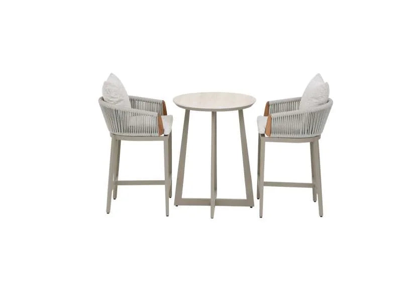 S: Utah Alu&Rope Bar Set Light Grey