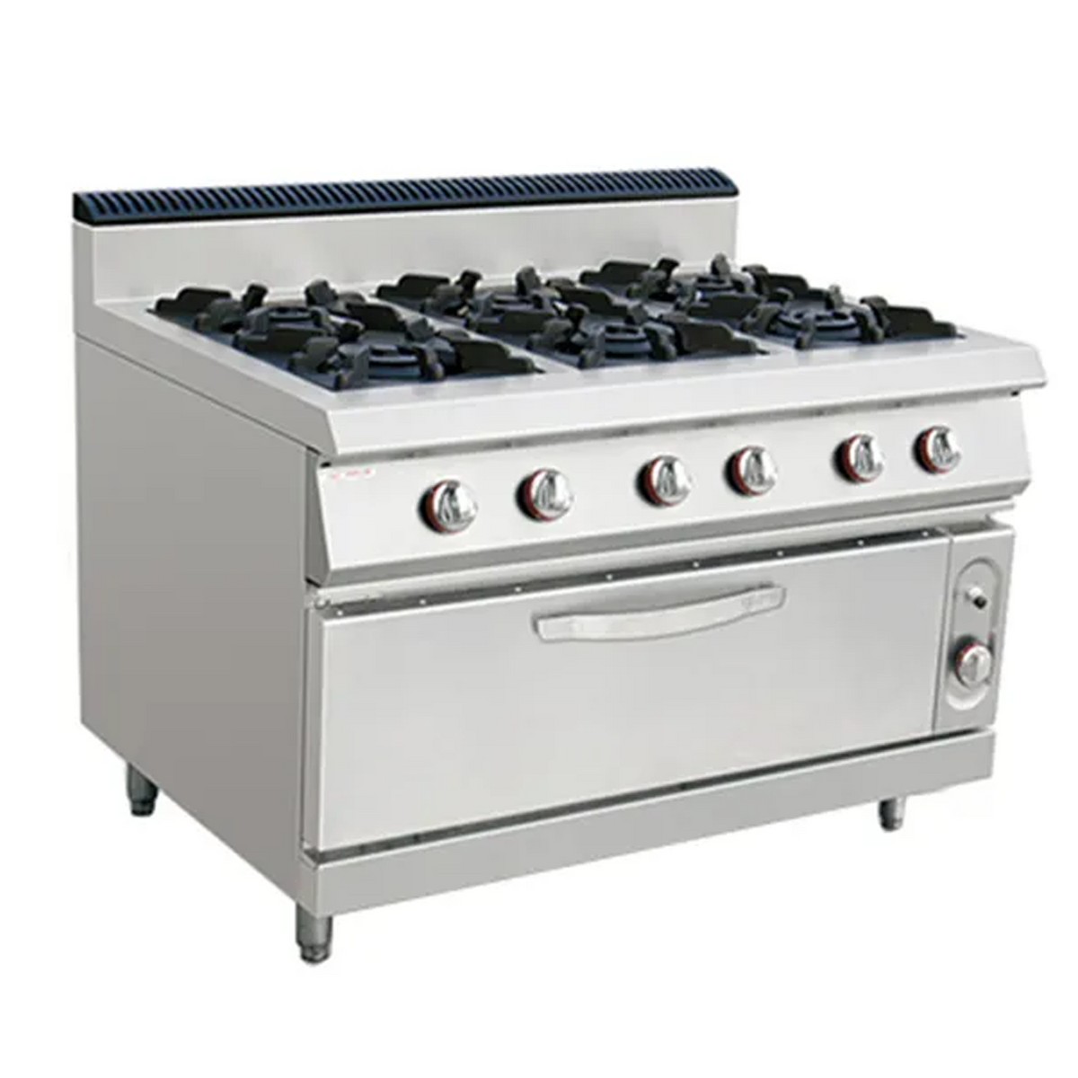 STAINLESS STEEL GAS RANGE 6 BURNER + BIG OVEN - STGH-997A image 0