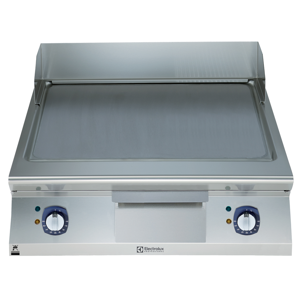 ELECTROLUX GRILL ELECTRIC FRYTOP SMOOTH HORIZONTAL PLATE 800 MM-BRUSHED CHROME - E9IINDAOMEA image 0