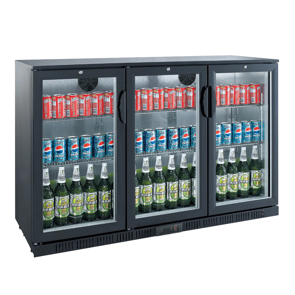 Bar Cooler Chiller Black 3 hinge doors LG-300H image 0