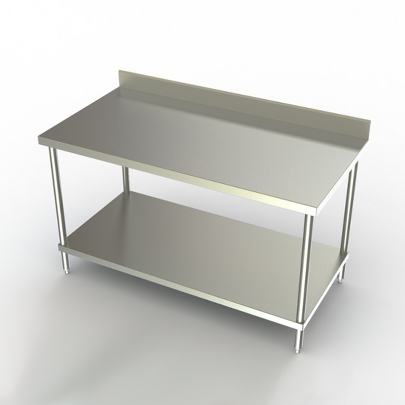 WORK TABLE 2 Under Shelf 140X70X90 Back Splash - WT2U140S image 0